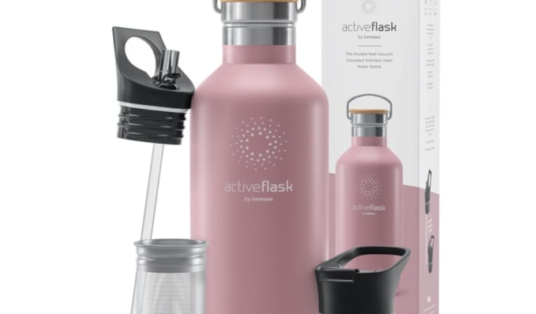 Stainless Steel Water Bottle w/ Infuser Only $17.54 on Amazon | Keeps Drinks Cold for 24 Hours